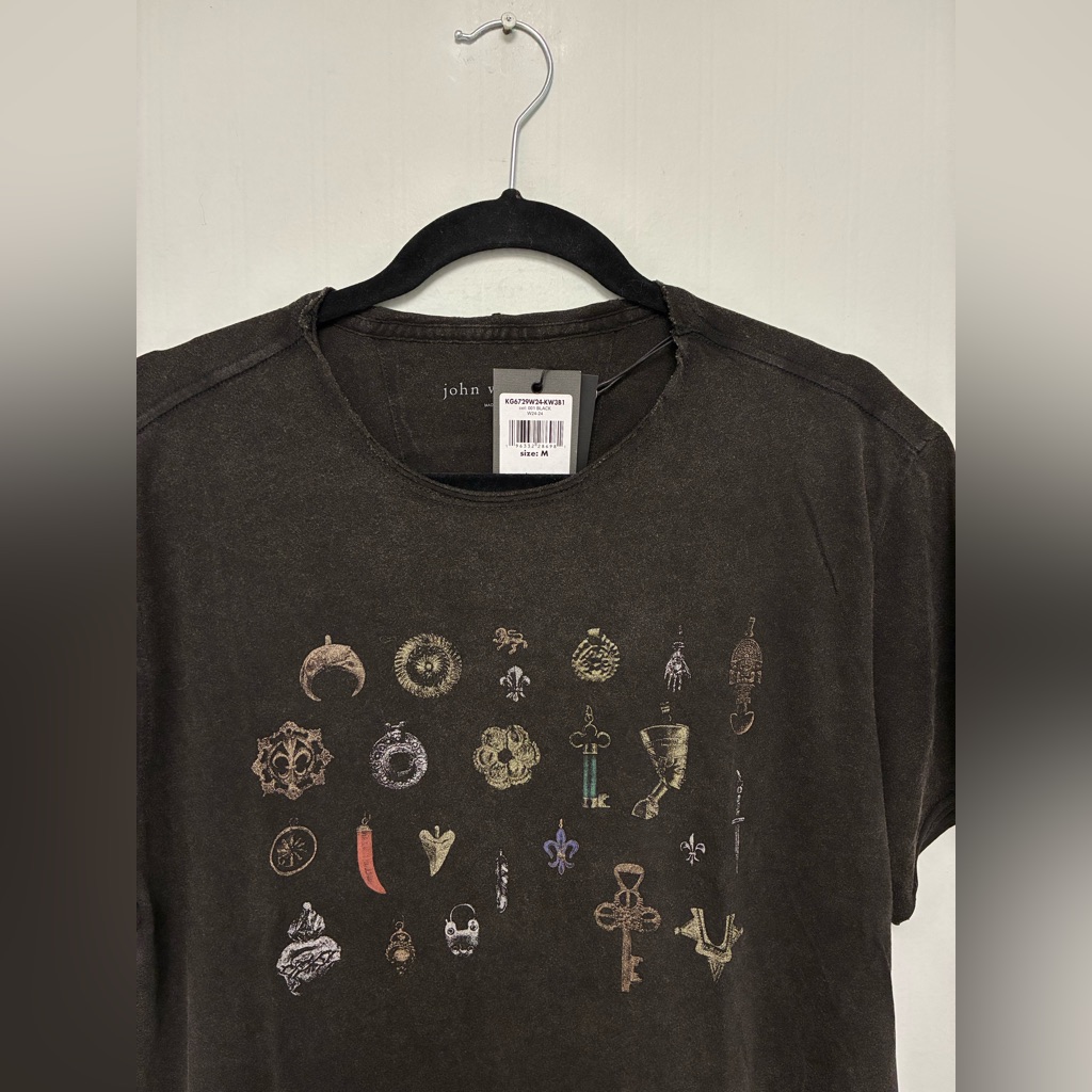 Nwt Brand New John Varvatos Pendants And Signs Tee Size Xl